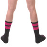Barcode Berlin Chaussettes Gym Socks Noir-Rose fluo